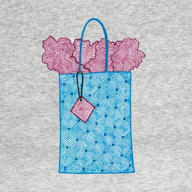 Gift bag (blue and pink) by calenbundalas